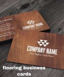 Unfolding the Potential of Flooring Business Cards
